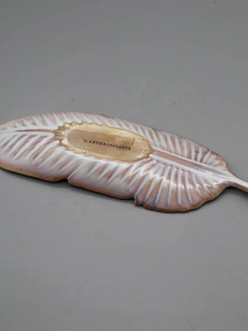 by Anthropologie Artemis Feather or Leaf Trinket Catch-all Dish 10